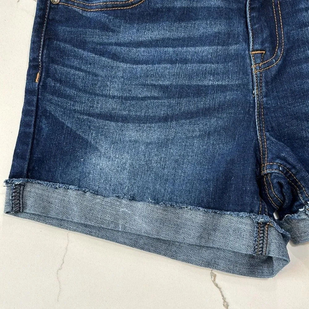 Vigoss | Marley Short Juniors Blue Denim Cuffed Jeans Shorts Size 11 Women's